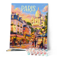 Carica l'immagine nel visualizzatore di Gallery, Dipingere con i numeri - Poster di viaggio Sacré-Cœur di Parigi