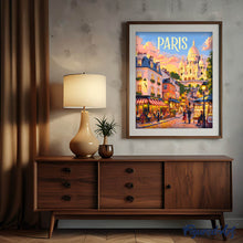 Carica l'immagine nel visualizzatore di Gallery, Dipingere con i numeri - Poster di viaggio Sacré-Cœur di Parigi