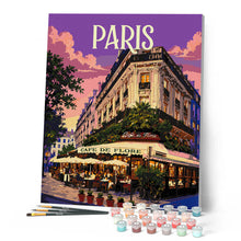 Carica l'immagine nel visualizzatore di Gallery, Dipingere con i numeri - Poster di viaggio Café de Flore