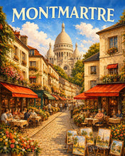 Carica l'immagine nel visualizzatore di Gallery, Dipingere con i numeri - Poster di viaggio Montmartre Figured'Art
