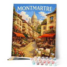 Carica l'immagine nel visualizzatore di Gallery, Dipingere con i numeri - Poster di viaggio Montmartre