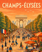 Carica l'immagine nel visualizzatore di Gallery, Dipingere con i numeri - Poster di viaggio Champs-Élysées Figured'Art