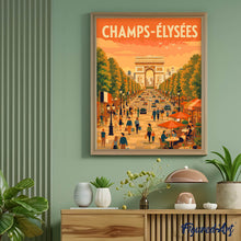 Carica l'immagine nel visualizzatore di Gallery, Dipingere con i numeri - Poster di viaggio Champs-Élysées