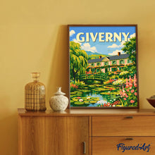 Carica l'immagine nel visualizzatore di Gallery, Dipingere con i numeri - Poster di viaggio Giverny