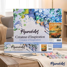 Carica l'immagine nel visualizzatore di Gallery, Dipingere con i numeri - Florida Poster vintage