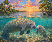 Carica l'immagine nel visualizzatore di Gallery, Dipingere con i numeri - Lamantino e cucciolo Figured'Art