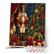 Carica l'immagine nel visualizzatore di Gallery, Dipingere con i numeri - Schiaccianoci di Natale