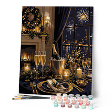 Carica l'immagine nel visualizzatore di Gallery, Dipingere con i numeri - Elegante cena di capodanno