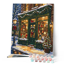 Carica l'immagine nel visualizzatore di Gallery, Dipingere con i numeri - Libreria a Natale