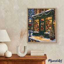 Carica l'immagine nel visualizzatore di Gallery, Dipingere con i numeri - Libreria a Natale