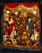 Carica l'immagine nel visualizzatore di Gallery, Dipingere con i numeri - Negozio di giocattoli a Natale Figured'Art