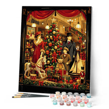 Carica l'immagine nel visualizzatore di Gallery, Dipingere con i numeri - Negozio di giocattoli a Natale
