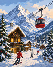 Carica l'immagine nel visualizzatore di Gallery, Dipingere con i numeri - Vacanze invernali sulle Alpi Figured'Art