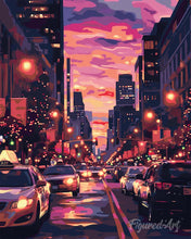 Carica l'immagine nel visualizzatore di Gallery, Dipingere con i numeri - Tramonto urbano Figured'Art