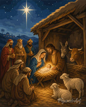 Carica l'immagine nel visualizzatore di Gallery, Dipingere con i numeri - Presepe di Natale Figured'Art