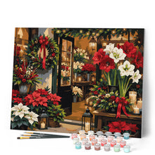 Carica l'immagine nel visualizzatore di Gallery, Dipingere con i numeri - Fiorista a Natale
