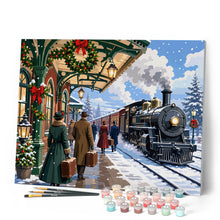 Carica l'immagine nel visualizzatore di Gallery, Dipingere con i numeri - Treno delle feste