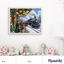 Carica l'immagine nel visualizzatore di Gallery, Dipingere con i numeri - Treno delle feste