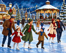 Carica l'immagine nel visualizzatore di Gallery, Dipingere con i numeri - Divertimento invernale in famiglia Figured'Art