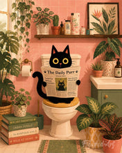 Carica l'immagine nel visualizzatore di Gallery, Dipingere con i numeri - Gazzetta del Gatto Figured'Art