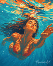 Carica l'immagine nel visualizzatore di Gallery, Dipingere con i numeri - Sotto le Onde Figured'Art