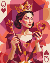 Carica l'immagine nel visualizzatore di Gallery, Dipingere con i numeri - Regina di Cuori Figured'Art