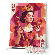 Carica l'immagine nel visualizzatore di Gallery, Dipingere con i numeri - Regina di Cuori