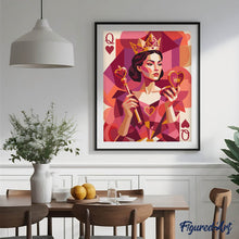 Carica l'immagine nel visualizzatore di Gallery, Dipingere con i numeri - Regina di Cuori