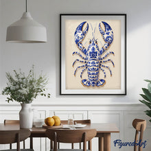 Carica l'immagine nel visualizzatore di Gallery, Dipingere con i numeri - Aragosta stile Delft