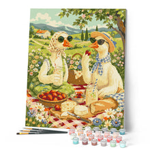 Carica l'immagine nel visualizzatore di Gallery, Dipingere con i numeri - Picnic delle Anatre