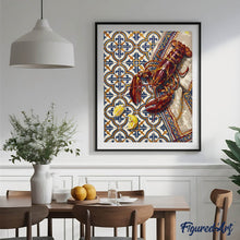 Carica l'immagine nel visualizzatore di Gallery, Dipingere con i numeri - Aragosta e Azulejos