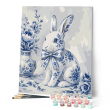 Carica l'immagine nel visualizzatore di Gallery, Dipingere con i numeri - Coniglietto stile Delft