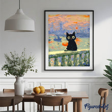Carica l'immagine nel visualizzatore di Gallery, Dipingere con i numeri - Gatto al Tramonto di Monet