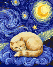 Carica l'immagine nel visualizzatore di Gallery, Dipingere con i numeri - Sogni nella Notte Stellata Figured'Art