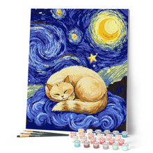 Carica l'immagine nel visualizzatore di Gallery, Dipingere con i numeri - Sogni nella Notte Stellata