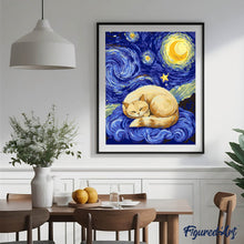 Carica l'immagine nel visualizzatore di Gallery, Dipingere con i numeri - Sogni nella Notte Stellata
