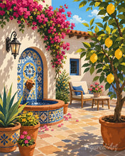 Carica l'immagine nel visualizzatore di Gallery, Dipingere con i numeri - Fontana mediterranea Figured'Art