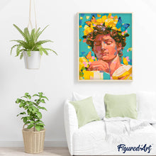 Carica l'immagine nel visualizzatore di Gallery, Dipingere con i numeri - David in fiore