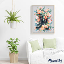 Carica l'immagine nel visualizzatore di Gallery, Dipingere con i numeri - Scalini in fiore