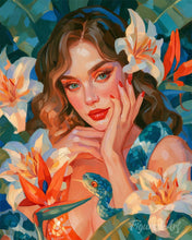 Carica l'immagine nel visualizzatore di Gallery, Dipingere con i numeri - Musa floreale Figured'Art