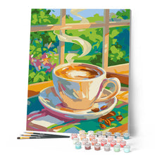 Carica l'immagine nel visualizzatore di Gallery, Dipingere con i numeri - Caffè e sole