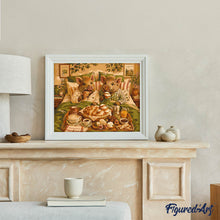 Carica l'immagine nel visualizzatore di Gallery, Dipingere con i numeri - Cinghiali e colazione