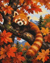 Carica l'immagine nel visualizzatore di Gallery, Dipingere con i numeri - Panda Rosso sull'Acero Figured'Art