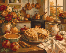 Carica l'immagine nel visualizzatore di Gallery, Dipingere con i numeri - Cucina d'Autunno con Torte Casalinghe Figured'Art