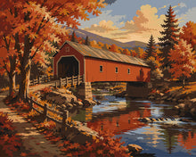 Carica l'immagine nel visualizzatore di Gallery, Dipingere con i numeri - Ponte Coperto in Autunno Figured'Art