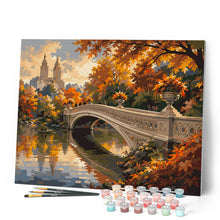 Carica l'immagine nel visualizzatore di Gallery, Dipingere con i numeri - Central Park in Autunno con il Bow Bridge