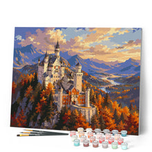 Carica l'immagine nel visualizzatore di Gallery, Dipingere con i numeri - Castello di Neuschwanstein in Autunno