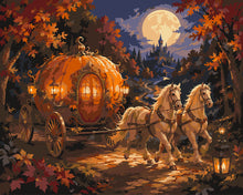 Carica l'immagine nel visualizzatore di Gallery, Dipingere con i numeri - Carrozza Magica di Zucca Figured'Art