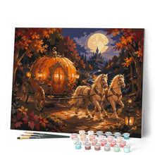 Carica l'immagine nel visualizzatore di Gallery, Dipingere con i numeri - Carrozza Magica di Zucca
