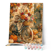 Carica l'immagine nel visualizzatore di Gallery, Dipingere con i numeri - Bicicletta Fiorita con Zucche